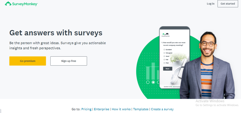 best online survey tools - SurveyMonkey
